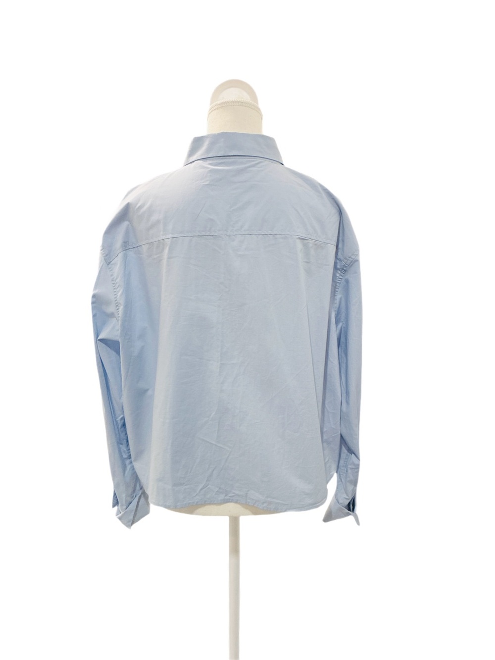 Equipment Femme NWOT Boxy Cotton Button Down in Blue Size Large - Picture 3 of 5